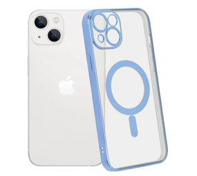 ShieldCase Coque iPhone 14 transparente revêtement métallique Magsafe (bleu) ShieldCase Coque iPhone 14 transparente revêtement métallique Magsafe (bleu)