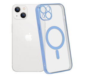 ShieldCase Coque iPhone 14 Plus revêtement métallique Magsafe transparent (bleu) ShieldCase Coque iPhone 14 Plus revêtement métallique Magsafe transparent (bleu)