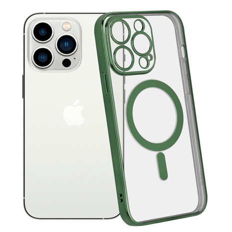 ShieldCase ShieldCase Coque iPhone 14 Pro revêtement métallique Magsafe transparent (vert foncé) ShieldCase ShieldCase Coque iPhone 14 Pro revêtement métallique Magsafe transparent (vert foncé)