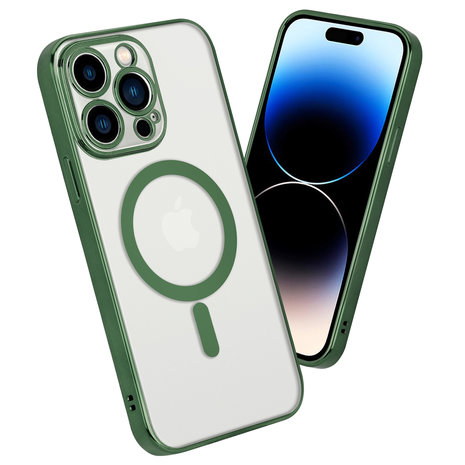 ShieldCase ShieldCase Coque iPhone 14 Pro revêtement métallique Magsafe transparent (vert foncé) ShieldCase ShieldCase Coque iPhone 14 Pro revêtement métallique Magsafe transparent (vert foncé)