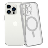 ShieldCase Coque iPhone 14 Pro revêtement métallique Magsafe transparent (argent) ShieldCase Coque iPhone 14 Pro revêtement métallique Magsafe transparent (argent)