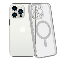ShieldCase Coque iPhone 14 Pro revêtement métallique Magsafe transparent (argent) ShieldCase Coque iPhone 14 Pro revêtement métallique Magsafe transparent (argent)
