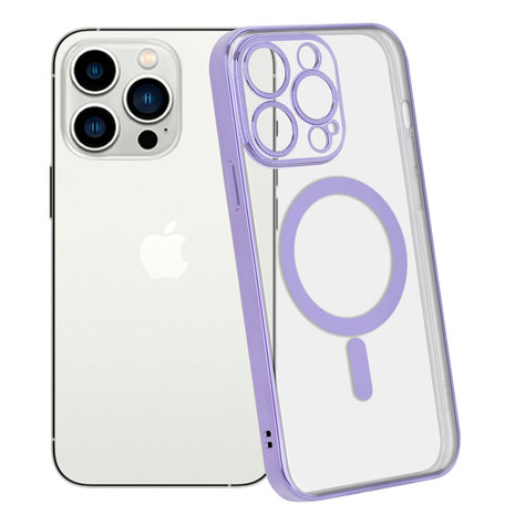 ShieldCase ShieldCase Coque iPhone 14 Pro revêtement métallique Magsafe transparent (violet) ShieldCase ShieldCase Coque iPhone 14 Pro revêtement métallique Magsafe transparent (violet)