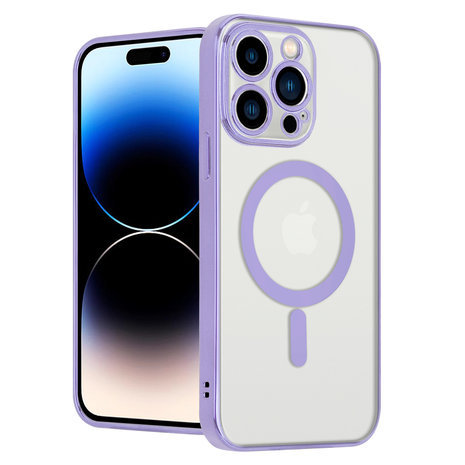 ShieldCase ShieldCase Coque iPhone 14 Pro revêtement métallique Magsafe transparent (violet) ShieldCase ShieldCase Coque iPhone 14 Pro revêtement métallique Magsafe transparent (violet)