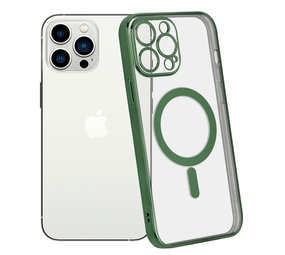 ShieldCase Coque iPhone 14 Pro Max revêtement métallique Magsafe transparent (vert foncé) ShieldCase Coque iPhone 14 Pro Max revêtement métallique Magsafe transparent (vert foncé)