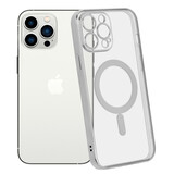 ShieldCase Coque iPhone 14 Pro Max revêtement métallique Magsafe transparent (argent) ShieldCase Coque iPhone 14 Pro Max revêtement métallique Magsafe transparent (argent)