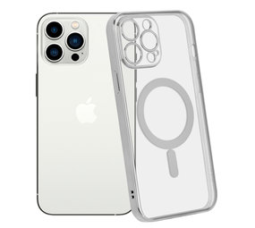 ShieldCase Coque iPhone 14 Pro Max revêtement métallique Magsafe transparent (argent) ShieldCase Coque iPhone 14 Pro Max revêtement métallique Magsafe transparent (argent)
