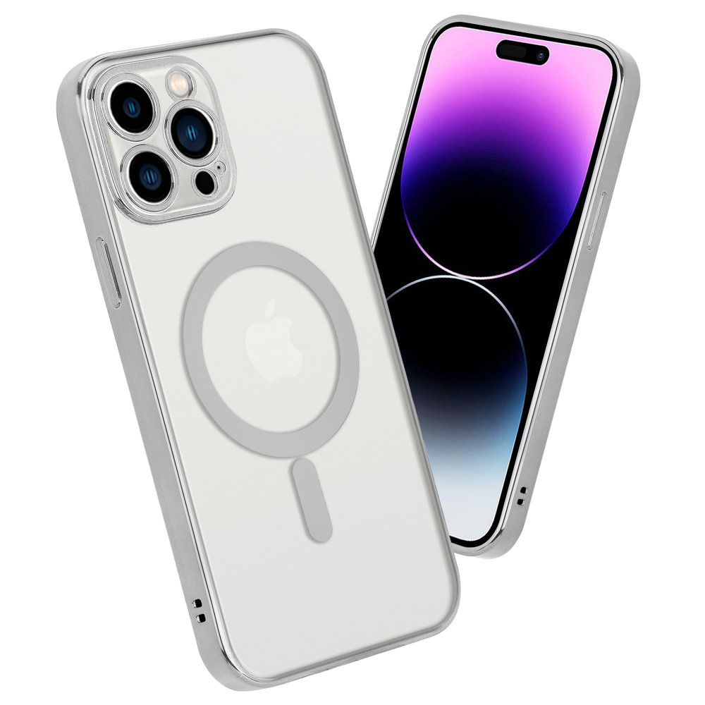 ShieldCase ShieldCase Coque iPhone 14 Pro Max revêtement métallique Magsafe transparent (argent) ShieldCase ShieldCase Coque iPhone 14 Pro Max revêtement métallique Magsafe transparent (argent)