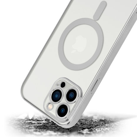 ShieldCase ShieldCase Coque iPhone 14 Pro Max revêtement métallique Magsafe transparent (argent) ShieldCase ShieldCase Coque iPhone 14 Pro Max revêtement métallique Magsafe transparent (argent)