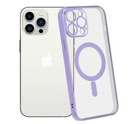 ShieldCase Coque iPhone 14 Pro Max revêtement métallique Magsafe transparent (violet) ShieldCase Coque iPhone 14 Pro Max revêtement métallique Magsafe transparent (violet)