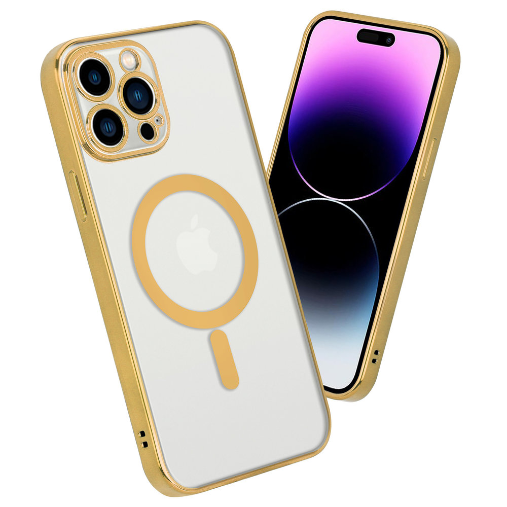 ShieldCase ShieldCase Coque iPhone 14 Pro Max revêtement métallique Magsafe transparent (or) ShieldCase ShieldCase Coque iPhone 14 Pro Max revêtement métallique Magsafe transparent (or)