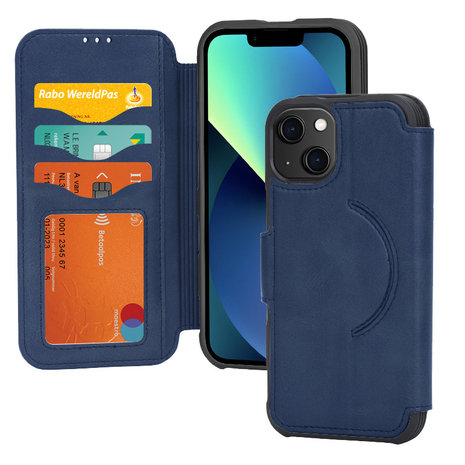 Coverzs Coverzs Coque à rabat cuir iPhone 14 Plus MagSafe (bleu) Coverzs Coverzs Coque à rabat cuir iPhone 14 Plus MagSafe (bleu)