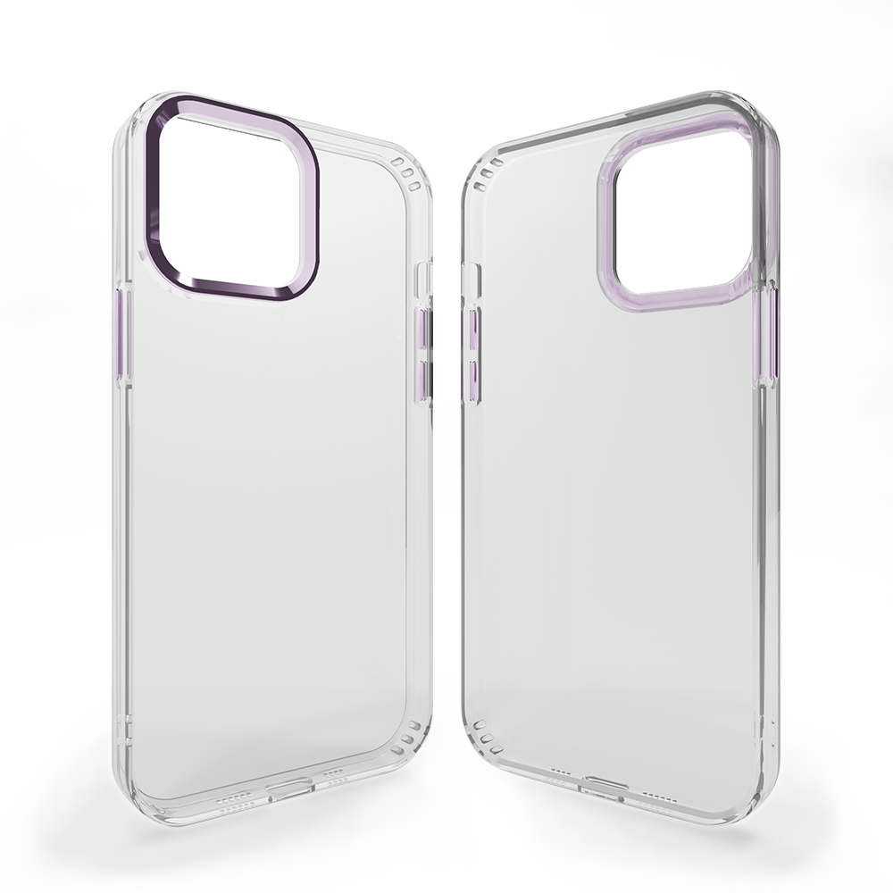 Coverzs Coverzs Coque rigide iPhone 12 bumper métallique (violet) Coverzs Coverzs Coque rigide iPhone 12 bumper métallique (violet)