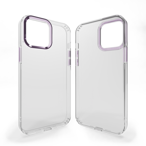 Coverzs Coverzs Coque rigide iPhone 12 bumper métallique (violet) Coverzs Coverzs Coque rigide iPhone 12 bumper métallique (violet)