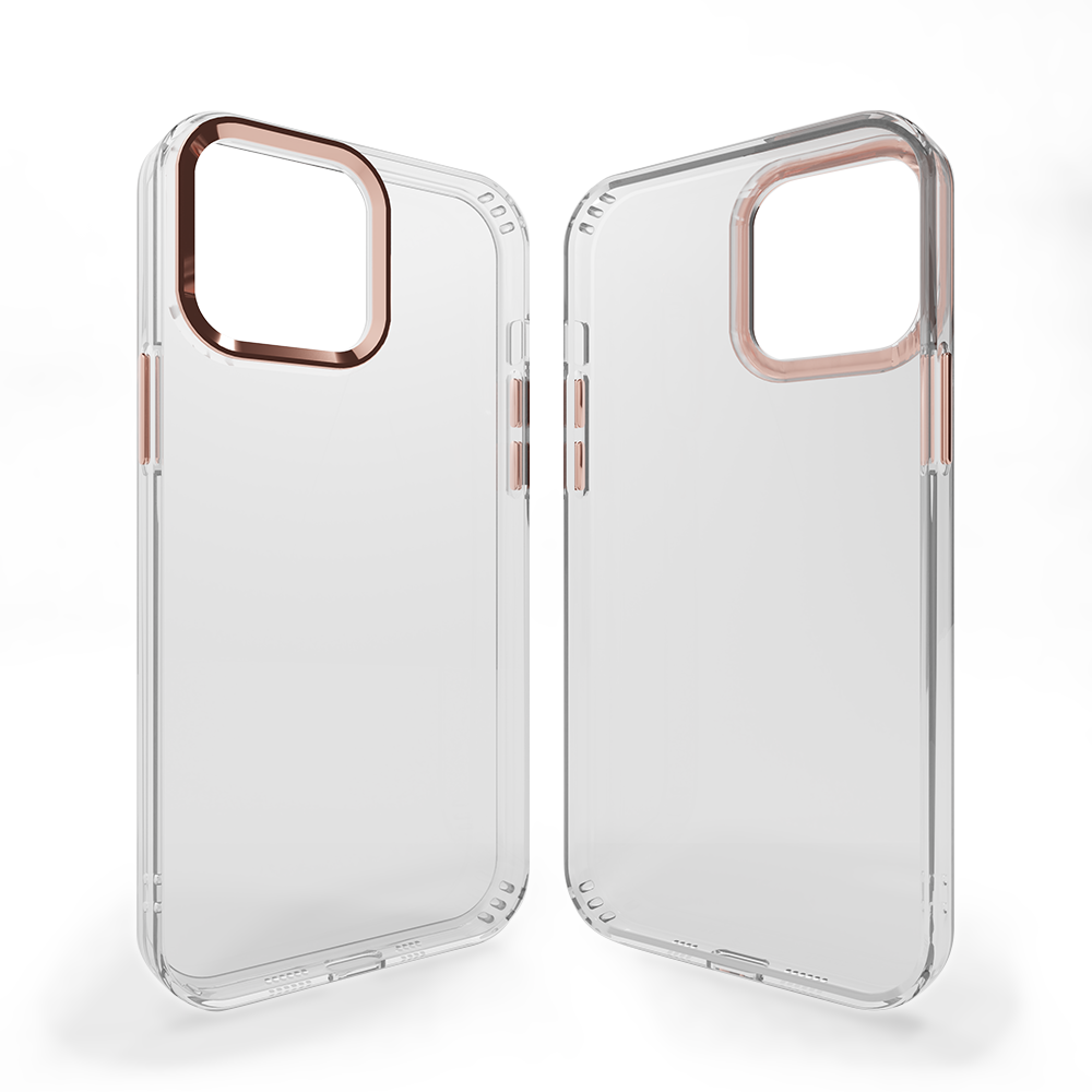 Coverzs Coverzs Coque rigide iPhone 13 bumper métallique (rose) Coverzs Coverzs Coque rigide iPhone 13 bumper métallique (rose)