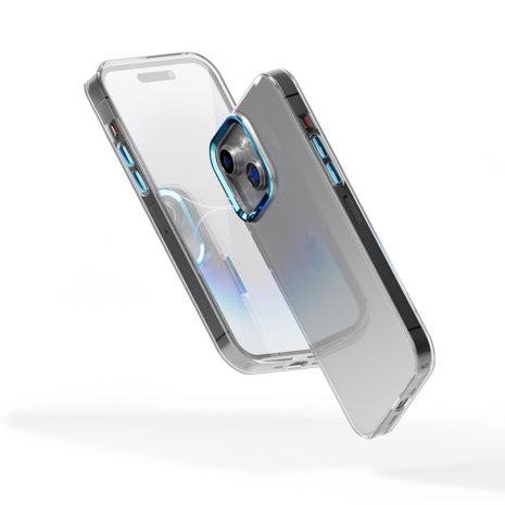 Coverzs Coverzs Coque rigide iPhone 14 bumper métallique (bleu) Coverzs Coverzs Coque rigide iPhone 14 bumper métallique (bleu)