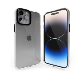 Coverzs Coque rigide iPhone 14 Pro bumper métallique (noir) Coverzs Coque rigide iPhone 14 Pro bumper métallique (noir)