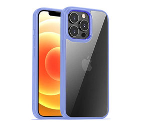 Coverzs Coque iPhone 12 Pro Max solide bumper matte (bleu) Coverzs Coque iPhone 12 Pro Max solide bumper matte (bleu)