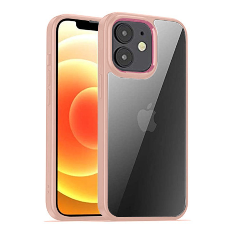 Coverzs Coverzs Coque iPhone 12 solide bumper matte (rose) Coverzs Coverzs Coque iPhone 12 solide bumper matte (rose)