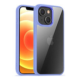 Coverzs Coque iPhone 14 solide bumper matte (bleu)