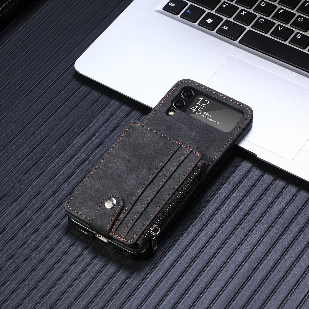 ShieldCase ShieldCase Étui portefeuille amovible Samsung Galaxy Z Flip 4 (noir) ShieldCase ShieldCase Étui portefeuille amovible Samsung Galaxy Z Flip 4 (noir)