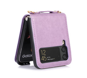 ShieldCase Coque Samsung Galaxy Z Flip 4 étui portefeuille cuir (rose) ShieldCase Coque Samsung Galaxy Z Flip 4 étui portefeuille cuir (rose)