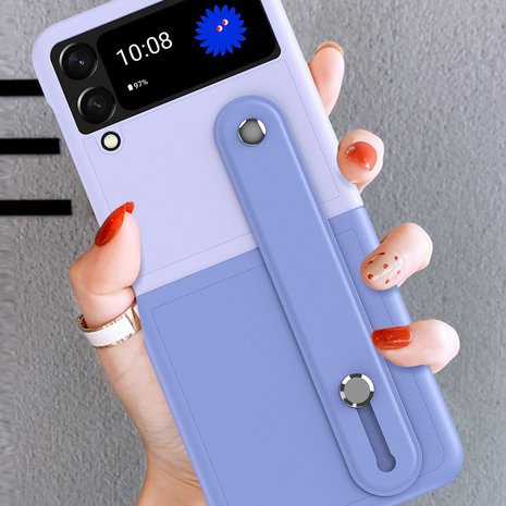 ShieldCase ShieldCase Coque Samsung Galaxy Z Flip 4 poignée (violet) ShieldCase ShieldCase Coque Samsung Galaxy Z Flip 4 poignée (violet)