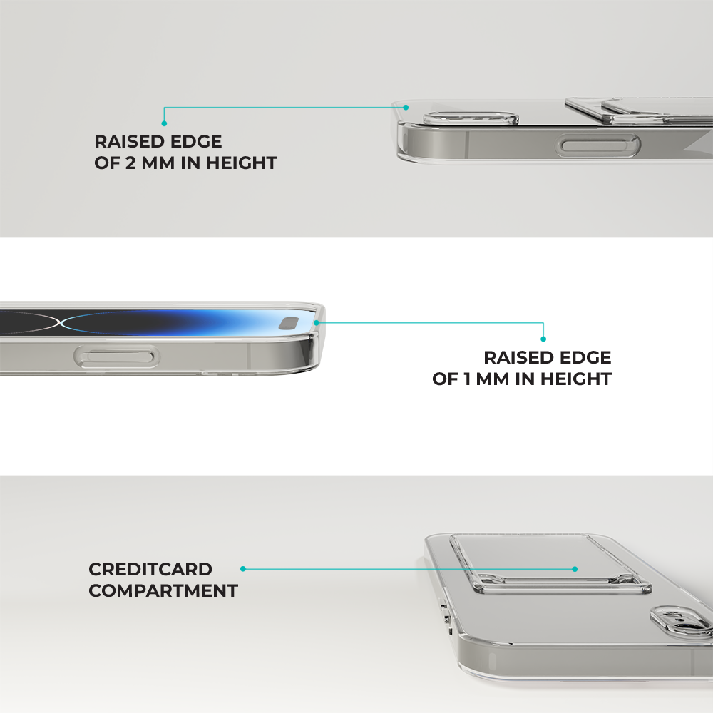 ShieldCase ShieldCase Coque iPhone X/Xs antichoc avec porte-cartes (transparente) ShieldCase ShieldCase Coque iPhone X/Xs antichoc avec porte-cartes (transparente)