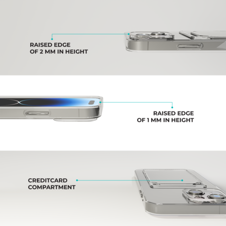 ShieldCase ShieldCase Coque iPhone 13 antichoc avec porte-cartes (transparente) ShieldCase ShieldCase Coque iPhone 13 antichoc avec porte-cartes (transparente)