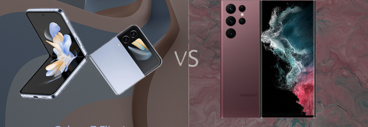 Samsung Galaxy Z Flip 4 vs S22 Ultra Samsung Galaxy Z Flip 4 vs S22 Ultra