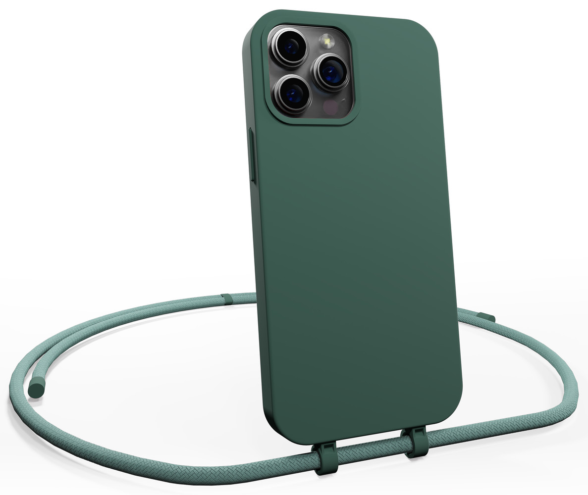 Coverzs Coverzs Coque en silicone avec Cordon iPhone 14 Pro Max (vert) Coverzs Coverzs Coque en silicone avec Cordon iPhone 14 Pro Max (vert)