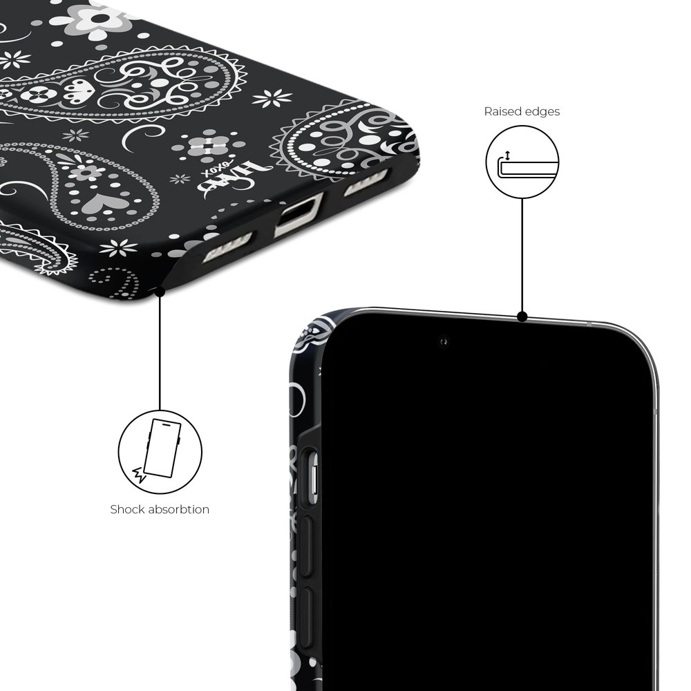 xoxo Wildhearts xoxo Wildhearts Paisley Dawn Black - Coque iPhone 7/8 SE xoxo Wildhearts xoxo Wildhearts Paisley Dawn Black - Coque iPhone 7/8 SE