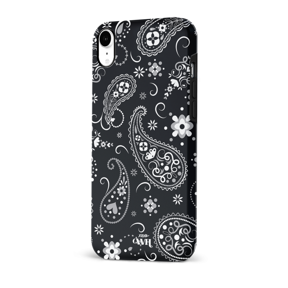 xoxo Wildhearts xoxo Wildhearts Paisley Dawn Black - Coque iPhone Xr xoxo Wildhearts xoxo Wildhearts Paisley Dawn Black - Coque iPhone Xr