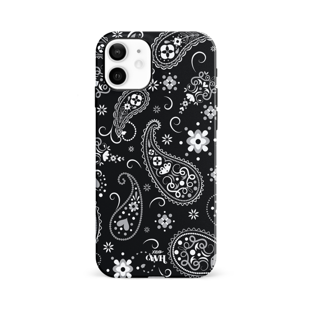 xoxo Wildhearts xoxo Wildhearts Paisley Dawn Black - Coque iPhone 12 xoxo Wildhearts xoxo Wildhearts Paisley Dawn Black - Coque iPhone 12