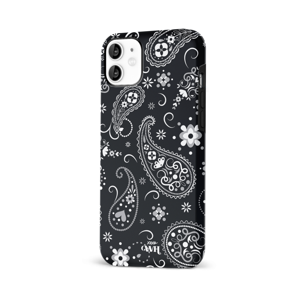 xoxo Wildhearts xoxo Wildhearts Paisley Dawn Black - Coque iPhone 12 xoxo Wildhearts xoxo Wildhearts Paisley Dawn Black - Coque iPhone 12