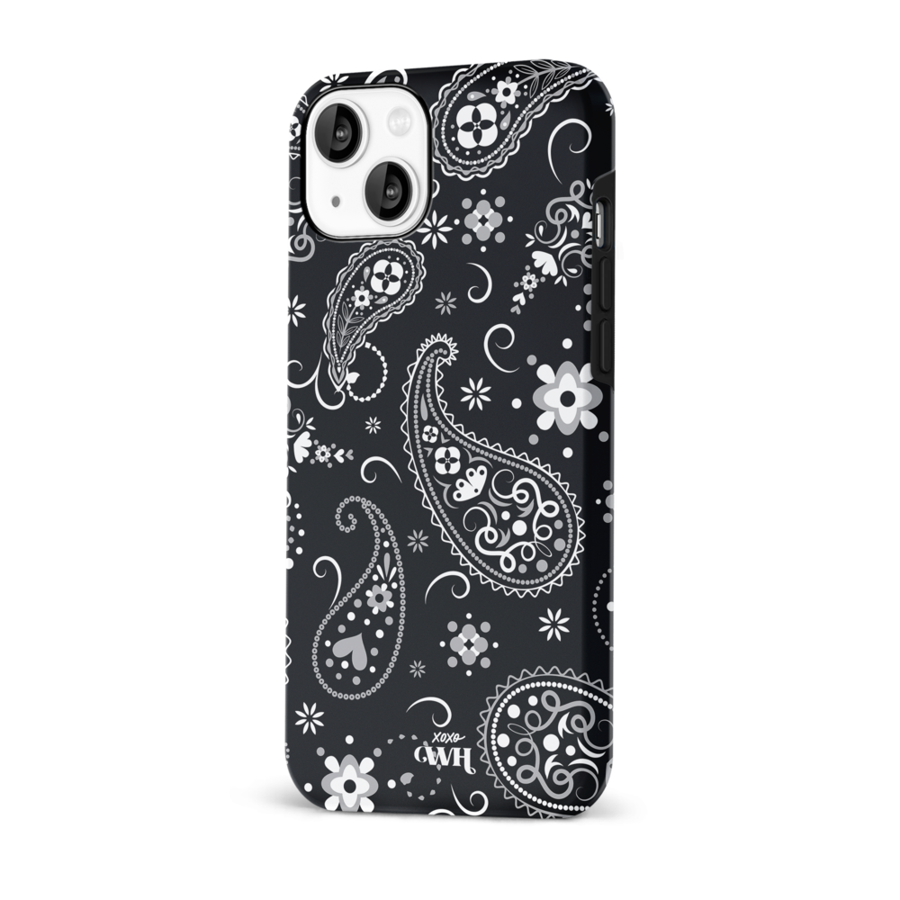 xoxo Wildhearts xoxo Wildhearts Paisley Dawn Black - Coque iPhone 13 mini xoxo Wildhearts xoxo Wildhearts Paisley Dawn Black - Coque iPhone 13 mini