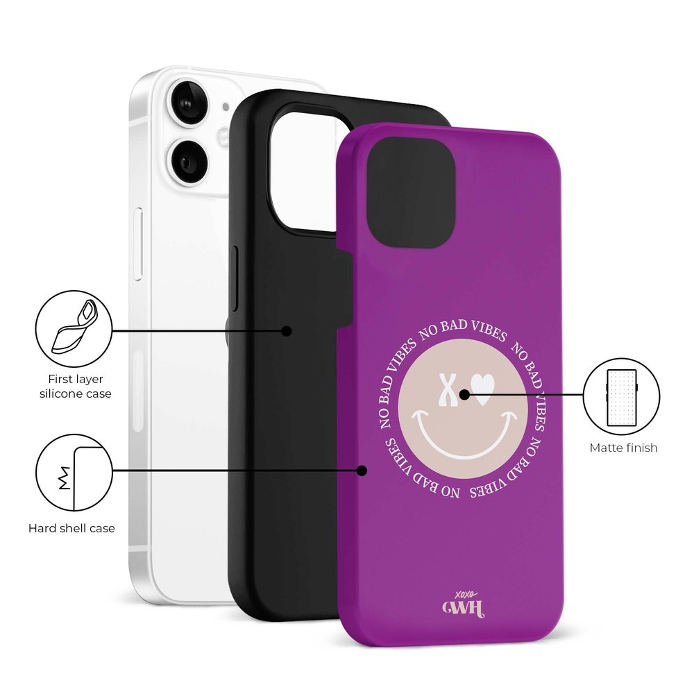 xoxo Wildhearts xoxo Wildhearts No Bad Vibes - Coque iPhone 12 xoxo Wildhearts xoxo Wildhearts No Bad Vibes - Coque iPhone 12