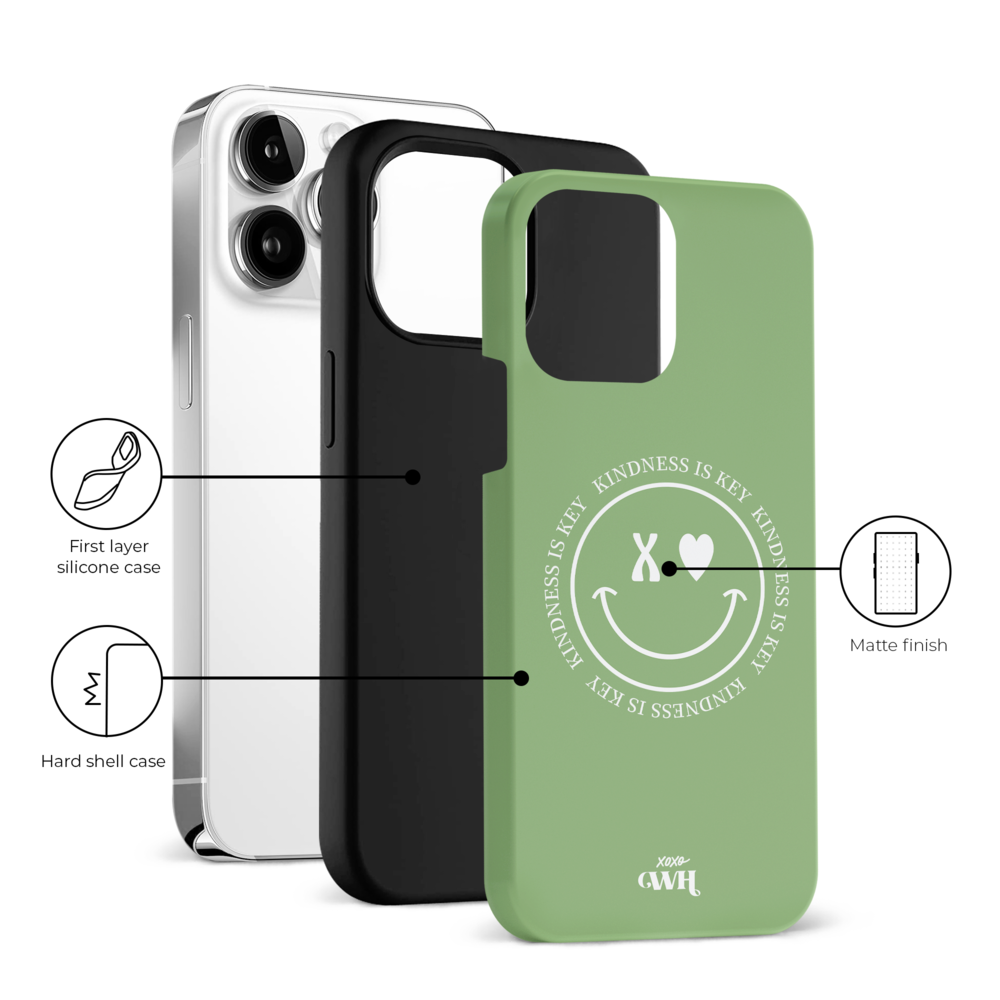 xoxo Wildhearts xoxo Wildhearts Kindness Is Key Green - Coque iPhone 13 Pro xoxo Wildhearts xoxo Wildhearts Kindness Is Key Green - Coque iPhone 13 Pro