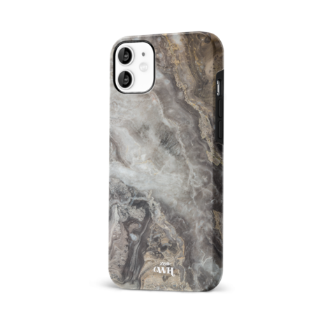xoxo Wildhearts xoxo Wildhearts Marble Grey River - Coque iPhone 12 xoxo Wildhearts xoxo Wildhearts Marble Grey River - Coque iPhone 12
