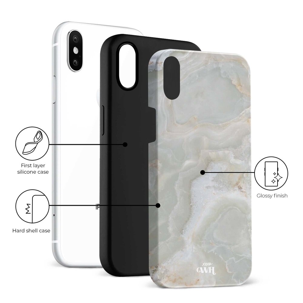xoxo Wildhearts xoxo Wildhearts Marble Green Illusion - Coque iPhone X/XS xoxo Wildhearts xoxo Wildhearts Marble Green Illusion - Coque iPhone X/XS
