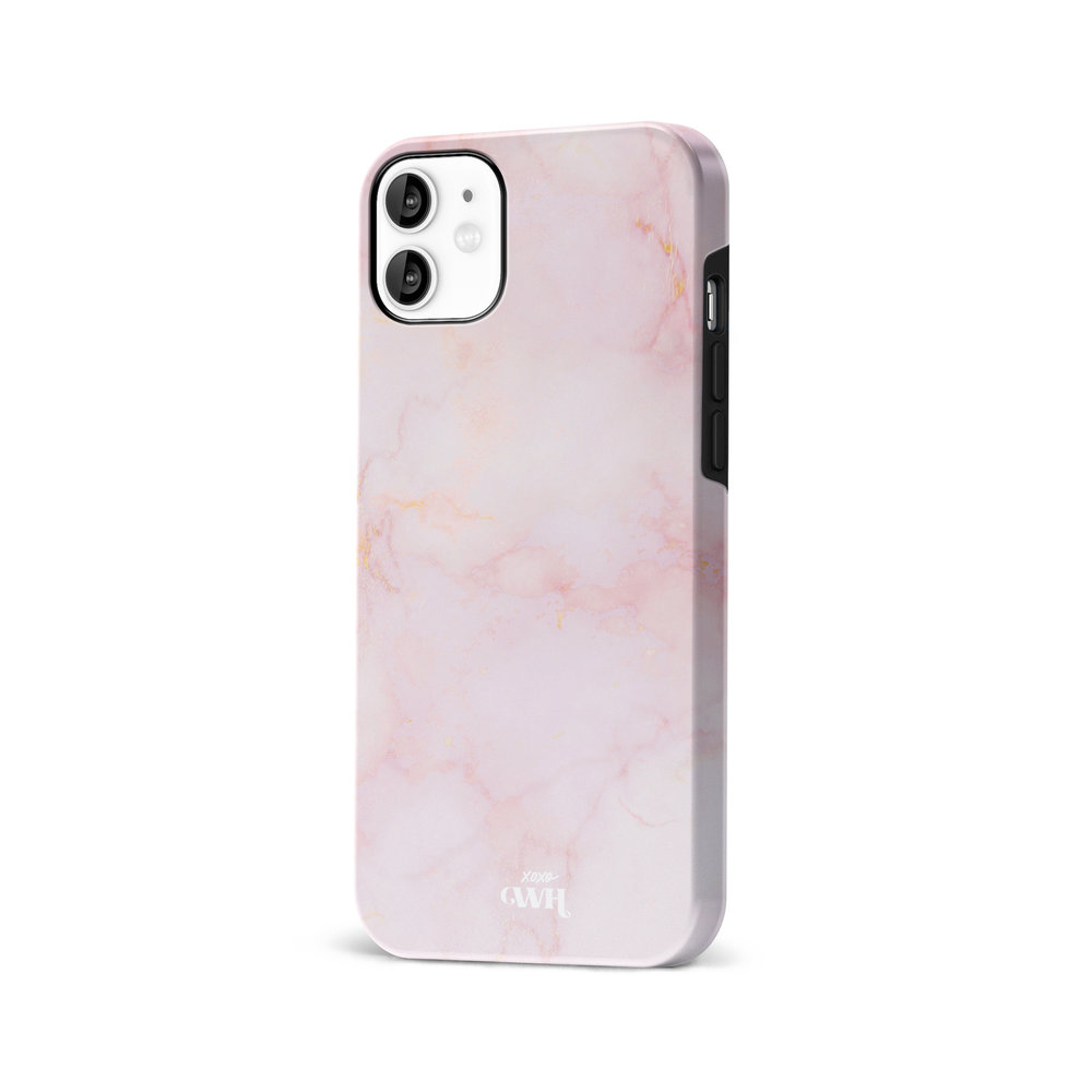 xoxo Wildhearts xoxo Wildhearts Marble Pink - Coque iPhone 12