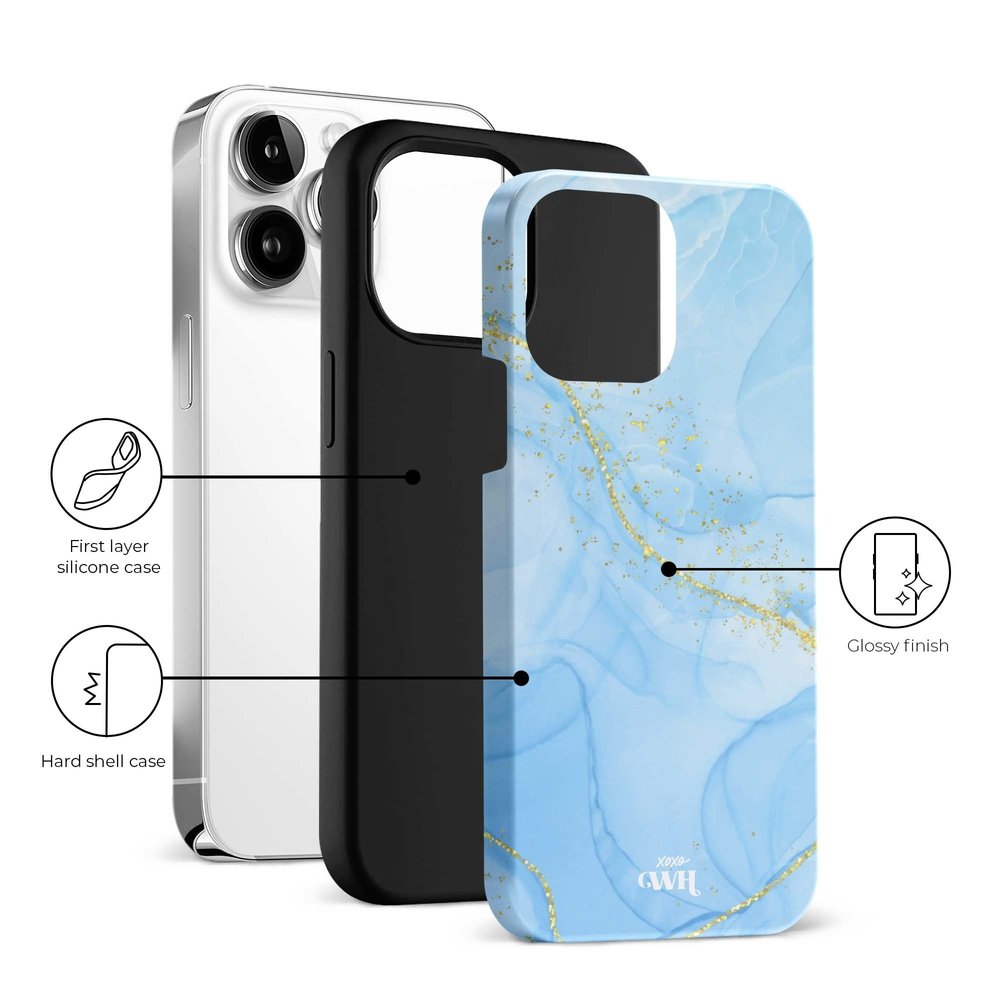 xoxo Wildhearts xoxo Wildhearts Marble Blue - Coque iPhone 13 Pro xoxo Wildhearts xoxo Wildhearts Marble Blue - Coque iPhone 13 Pro
