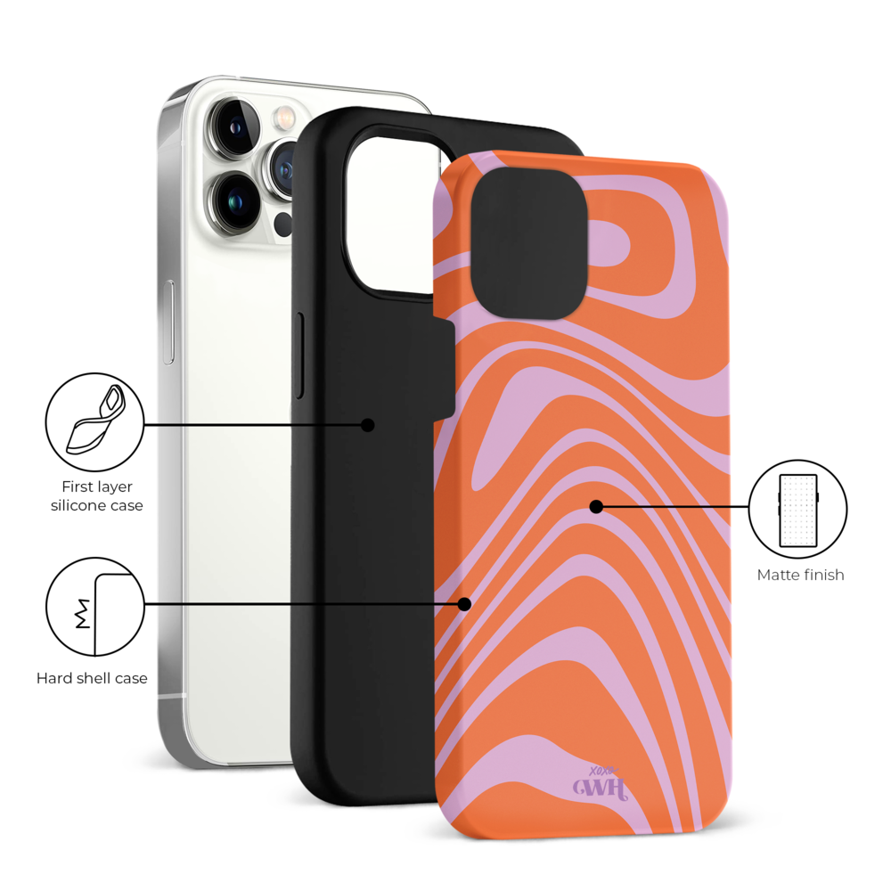 xoxo Wildhearts xoxo Wildhearts Boogie Wonderland Orange - Coque iPhone 12 Pro Max