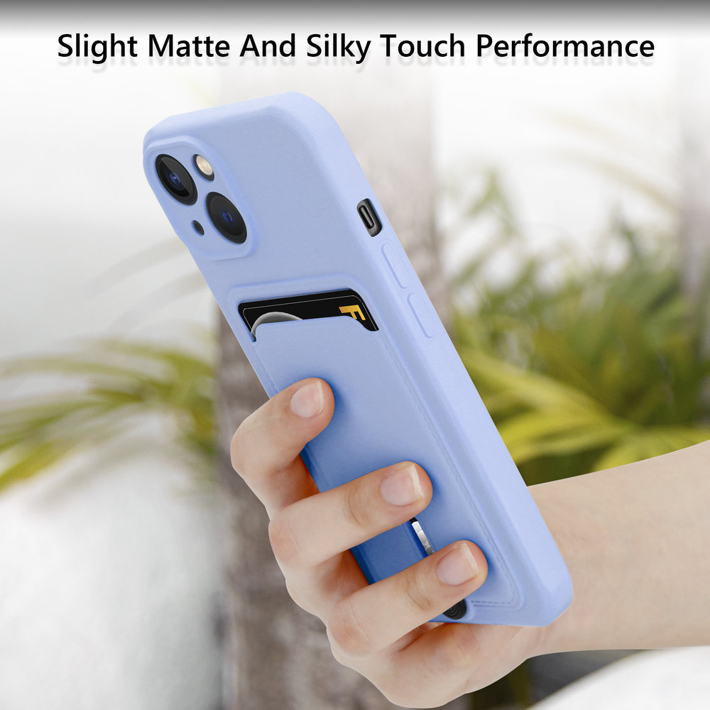 Coverzs Coverzs Coque porte-cartes avec curseur iPhone X/Xs (violet) Coverzs Coverzs Coque porte-cartes avec curseur iPhone X/Xs (violet)