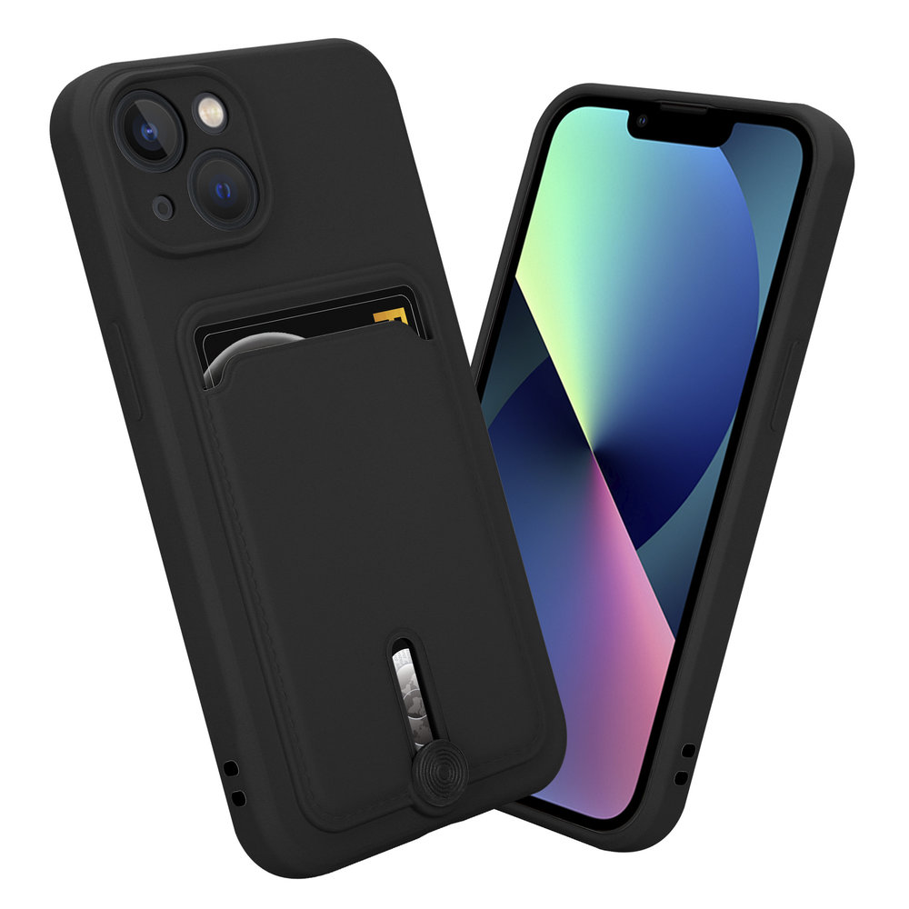 Coverzs Coverzs Coque porte-cartes avec curseur iPhone X/Xs (noir) Coverzs Coverzs Coque porte-cartes avec curseur iPhone X/Xs (noir)