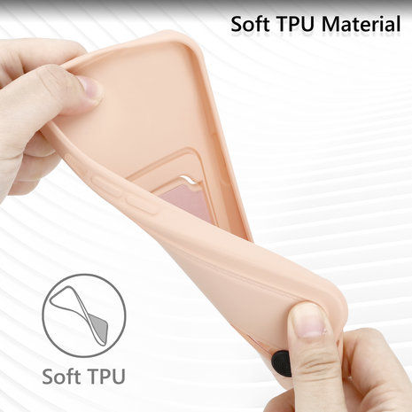 Coverzs Coverzs Coque porte-cartes avec curseus iPhone Xr (rose) Coverzs Coverzs Coque porte-cartes avec curseus iPhone Xr (rose)