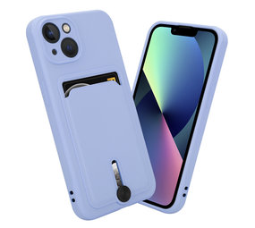 Coverzs Coque porte-cartes avec curseus iPhone 11 (violet)