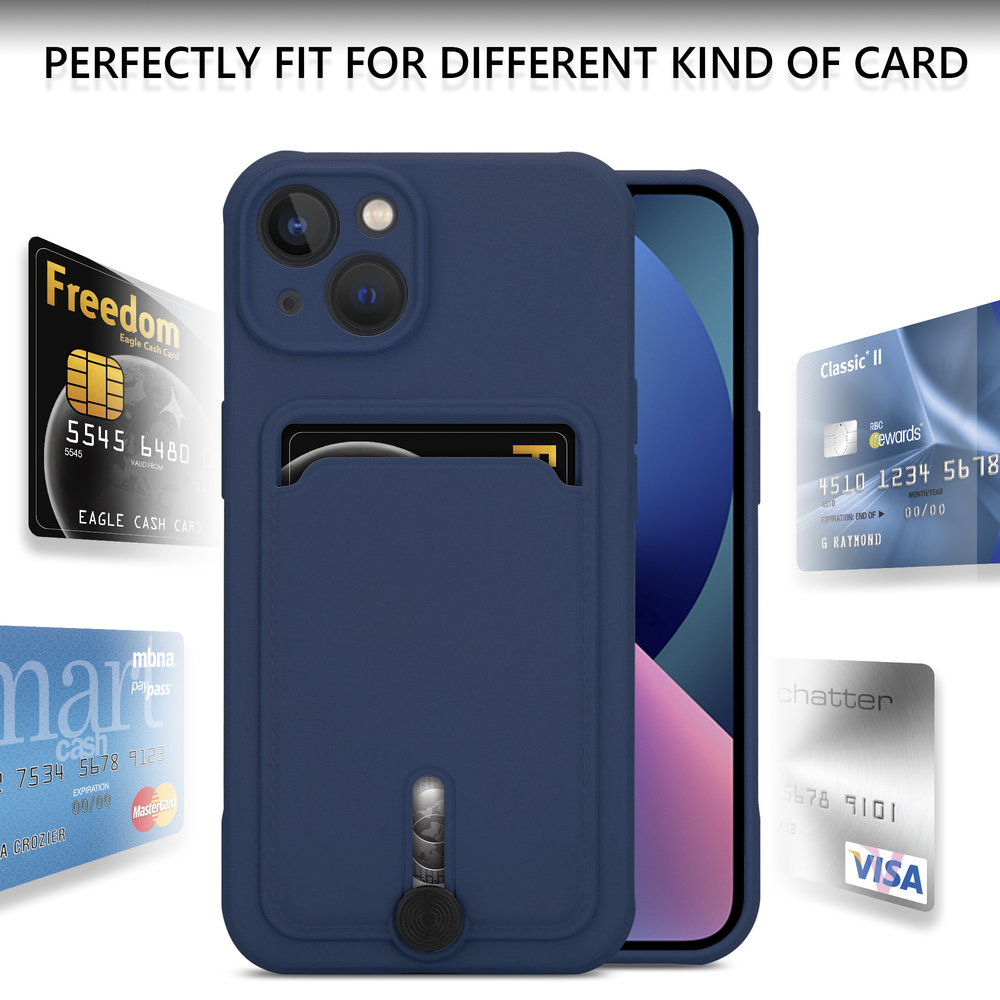 Coverzs Coverzs Coque porte-cartes avec curseus iPhone 11 Pro (bleu) Coverzs Coverzs Coque porte-cartes avec curseus iPhone 11 Pro (bleu)