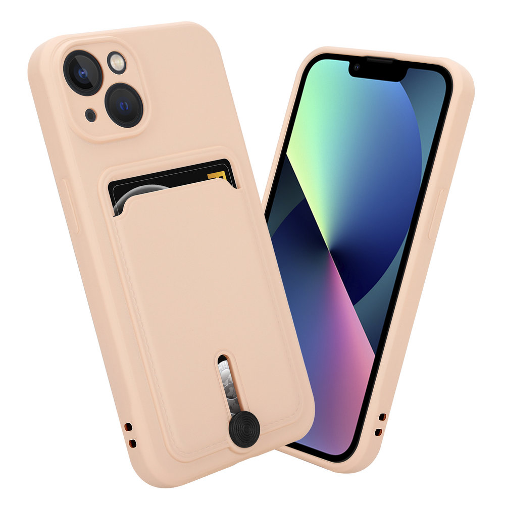 Coverzs Coverzs Coque porte-cartes avec curseus iPhone 13 Pro Max (rose) Coverzs Coverzs Coque porte-cartes avec curseus iPhone 13 Pro Max (rose)
