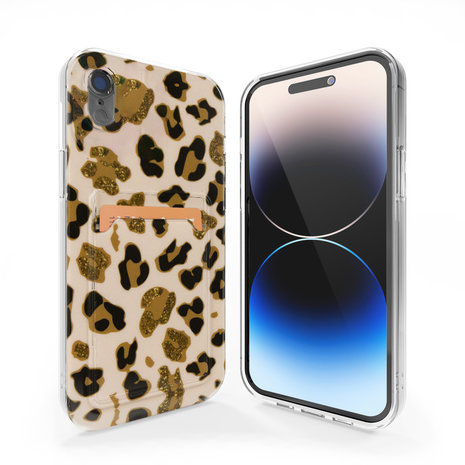 ShieldCase ShieldCase Coque porte-cartes iPhone Xr (Lovely Leopard) ShieldCase ShieldCase Coque porte-cartes iPhone Xr (Lovely Leopard)